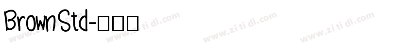 Brown Std字体转换